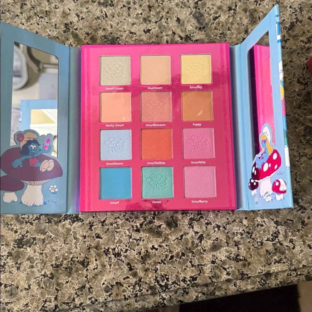 The Smurfs themed eyeshadow palette
